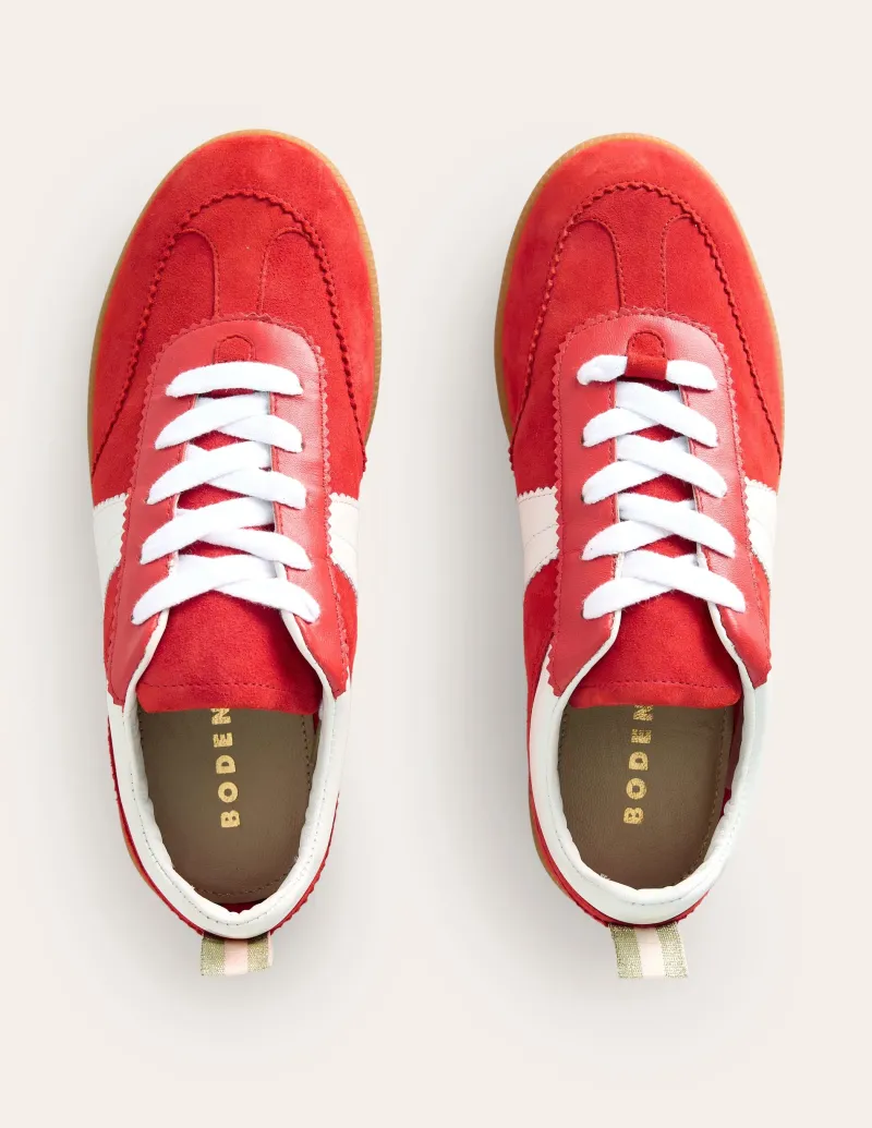 Nachtwäsche & Schlafanzüge | Flache Schuhe | Boden Erin Retro-Tennisschuhe- Löwenmäulchen