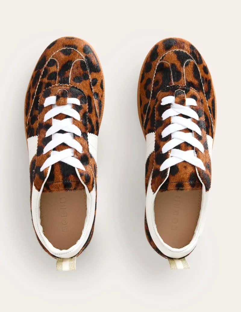 Nachtwäsche & Schlafanzüge | Flache Schuhe | Boden Erin Retro-Tennisschuhe- Schokobraun