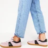 Nachtwäsche & Schlafanzüge | Flache Schuhe | Boden Erin Retro-Tennisschuhe- Vintage-Mauve/Marineblau
