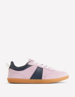 Nachtwäsche & Schlafanzüge | Flache Schuhe | Boden Erin Retro-Tennisschuhe- Vintage-Mauve/Marineblau