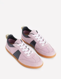 Nachtwäsche & Schlafanzüge | Flache Schuhe | Boden Erin Retro-Tennisschuhe- Vintage-Mauve/Marineblau