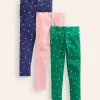 Leggings | Hosen & Jeans | Boden 3er-Pack Leggings-Bunt Stern BuntStern