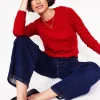 Pullover & Strickjacken | Boden Eva Kaschmirpullover mit Rundhalsausschnitt- Rouge