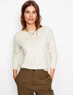 Pullover & Strickjacken | Boden Eva Kaschmirpullover mit U-Boot-Ausschnitt- Black
