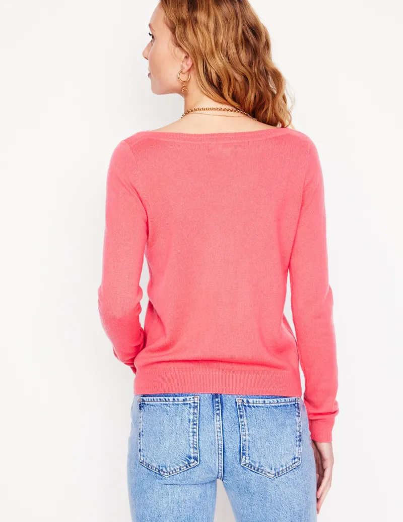 Pullover & Strickjacken | Boden Eva Kaschmirpullover mit U-Boot-Ausschnitt- Azalee