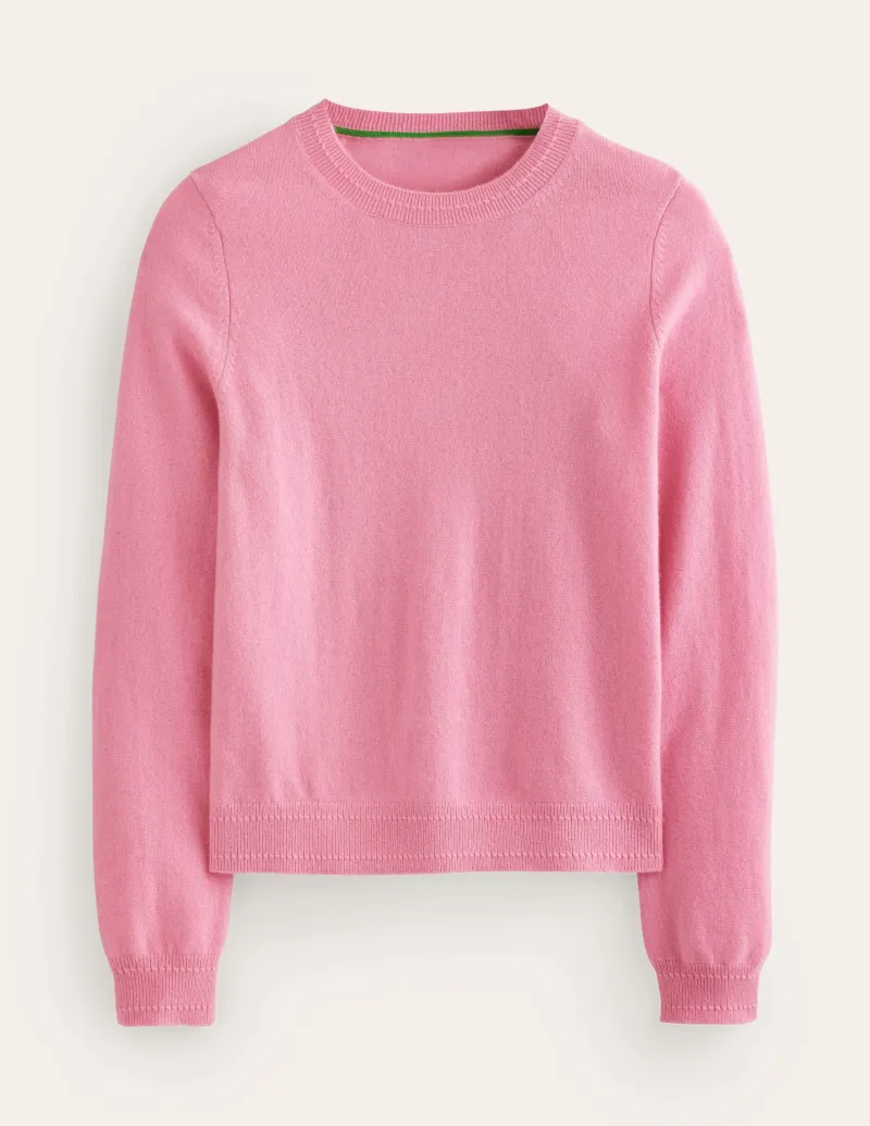Pullover & Strickjacken | Boden Eva Kaschmirpullover mit Rundhalsausschnitt-Pink Icing PinkIcing
