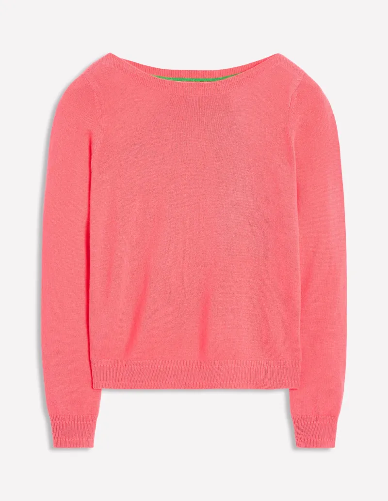 Pullover & Strickjacken | Boden Eva Kaschmirpullover mit U-Boot-Ausschnitt- Azalee