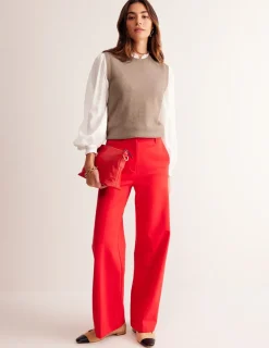 Pullover & Strickjacken | Boden Eva Kaschmir-Pullunder-Graubraun Meliert GraubraunMeliert
