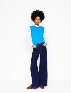 Pullover & Strickjacken | Boden Eva Kaschmir-Pullunder- Himmelblau