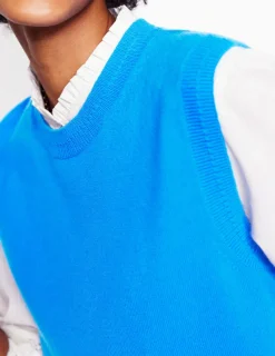 Pullover & Strickjacken | Boden Eva Kaschmir-Pullunder- Himmelblau