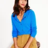 Pullover & Strickjacken | Boden Eva Kaschmir-Strickjacke mit Rundhalsausschnitt- Himmelblau