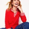 Pullover & Strickjacken | Boden Eva Kaschmir-Strickjacke mit Rundhalsausschnitt- Erbeerkuchenrot