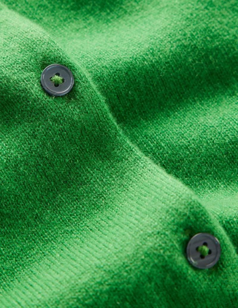 Pullover & Strickjacken | Boden Eva Kaschmir-Strickjacke mit Rundhalsausschnitt- Paradiesgrün