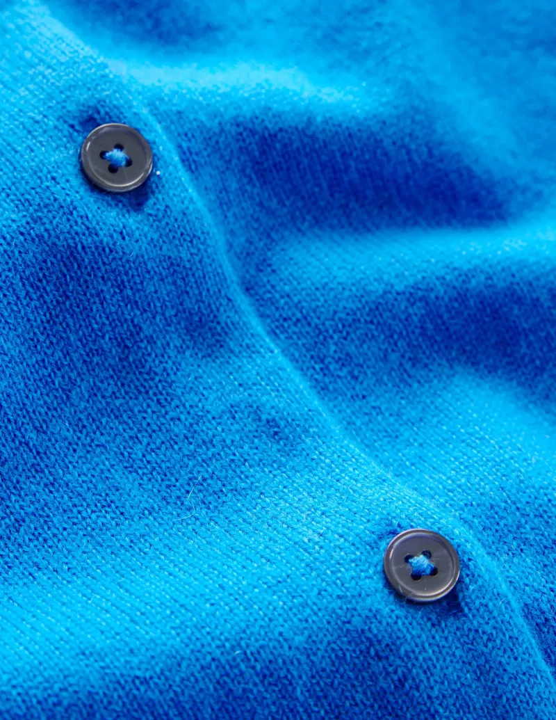 Pullover & Strickjacken | Boden Eva Kaschmir-Strickjacke mit Rundhalsausschnitt- Himmelblau