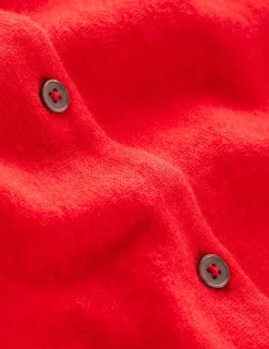 Pullover & Strickjacken | Boden Eva Kaschmir-Strickjacke mit Rundhalsausschnitt- Erbeerkuchenrot