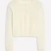 Pullover & Strickjacken | Boden Eva Verkürzte Strickjacke aus Kaschmir-Warmes Naturweiß WarmesNaturweiß