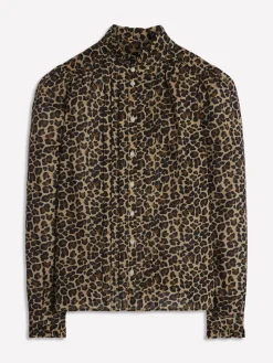 Hemden | Oberteile | Boden Felicity Baumwollbluse-Kamelbraun, Gepard Pop Kamelbraun,GepardPop