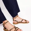Flache Schuhe | Sandalen | Boden Flache Freizeit-Sandalen-Mohair, Leopardenmuster Mohair,Leopardenmuster