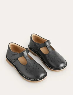 Schuhe, Turnschuhe & Sandalen | Boden Flache Schuhe aus Leder mit T-Steg- Schwarz