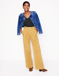 T-shirts & Tops | Oberteile | Boden Flammgarn-Top mit V-Ausschnitt- Schwarz