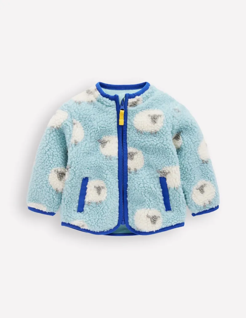 Jacken & Mäntel | Boden Fleecejacke aus Borg-Vintage Blau Schaf VintageBlauSchaf