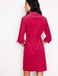 Kleider & Jumpsuits | Kleider In Petite | Boden Flora Hemdblusenkleid aus Cord-Kirschen Jubiläum KirschenJubiläum