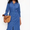 Kleider & Jumpsuits | Midi | Boden Flora Midi-Hemdblusenkleid aus Cord-Klassisches Marineblau KlassischesMarineblau
