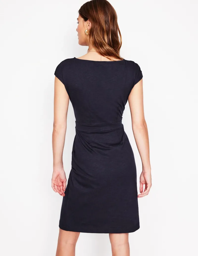 Kleider & Jumpsuits | Kleider In Petite | Boden Florrie Jerseykleid-Aqua Marine Marl AquaMarineMarl