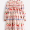 Kleider | Boden Gemütliches Kleid mit Smokdetail-Rosa Valentinstagshase RosaValentinstagshase