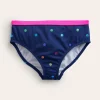 Bademode | Boden Gemusterte Bikinihose-Marineblau Regenbogen Konfetti Punkte MarineblauRegenbogenKonfettiPunkte