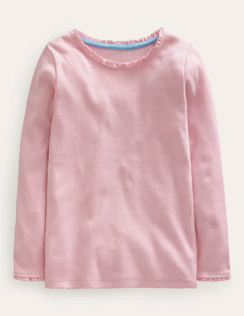 Oberteile & T-shirts | Boden Geripptes Langarmshirt-Artic Marl ArticMarl