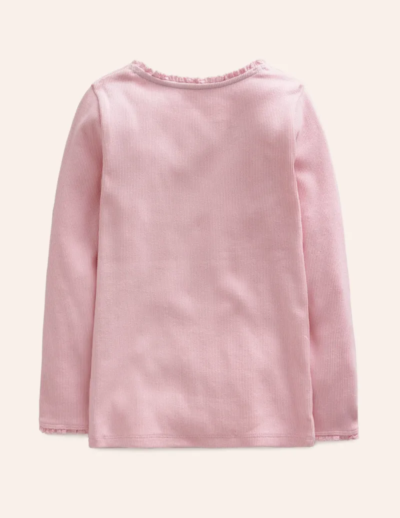 Oberteile & T-shirts | Boden Geripptes Langarmshirt-Artic Marl ArticMarl