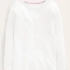 Oberteile & T-shirts | Boden Geripptes Langarmshirt- Weiß