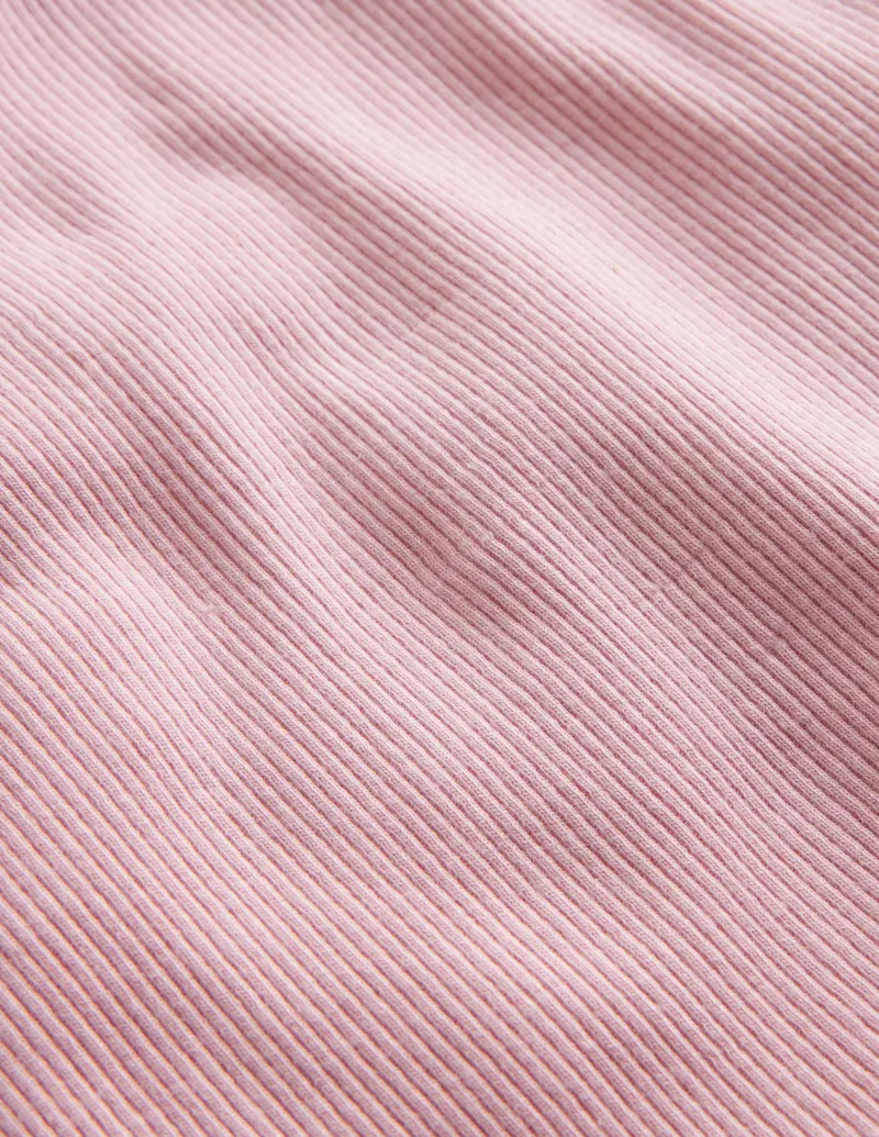 Oberteile & T-shirts | Boden Geripptes Top mit Spitzenbesatz-Artic Marl ArticMarl