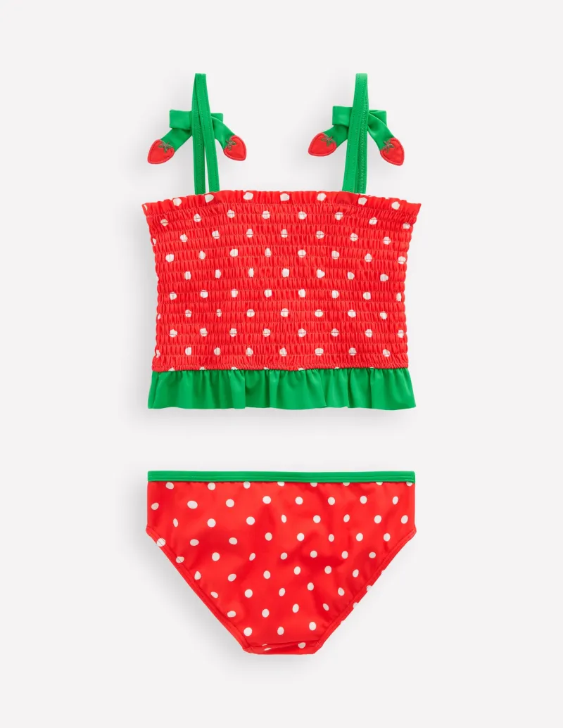 Bademode | Boden Gesmoktes Tankini-Set-Marmeladenrot Erdbeere MarmeladenrotErdbeere
