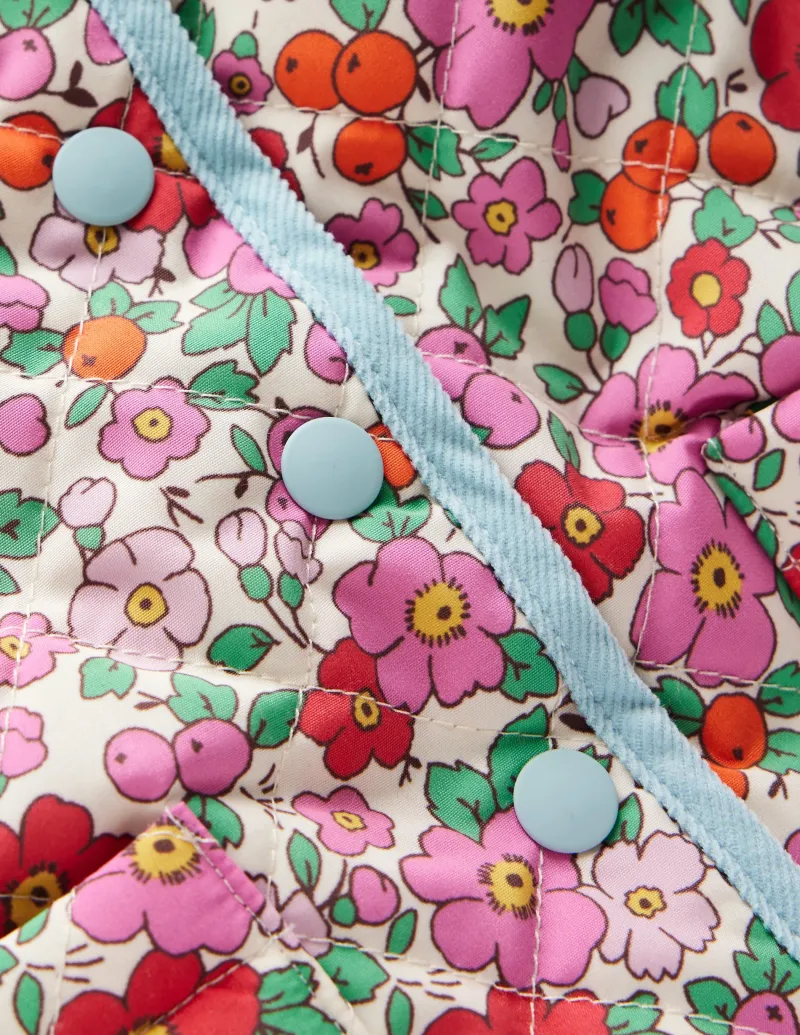 Jacken & Mäntel | Boden Gesteppte Kapuzenjacke-Rosa Apfelblüte Blumenmuster RosaApfelblüteBlumenmuster