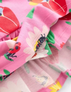 Röcke | Boden Gestufter Jersey-Skort-Fliederzucker Frühlingsgarten FliederzuckerFrühlingsgarten