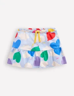 Röcke | Boden Gestufter Jersey-Skort-Nebligblau Ballon Himmel NebligblauBallonHimmel