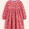 Kleider | Boden Gestuftes Sweatkleid-Leuchtendes Rot Blumenbeet LeuchtendesRotBlumenbeet