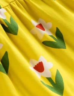 Kleider | Boden Gestuftes Sweatkleid-Tropisch Gelb Narzisse TropischGelbNarzisse