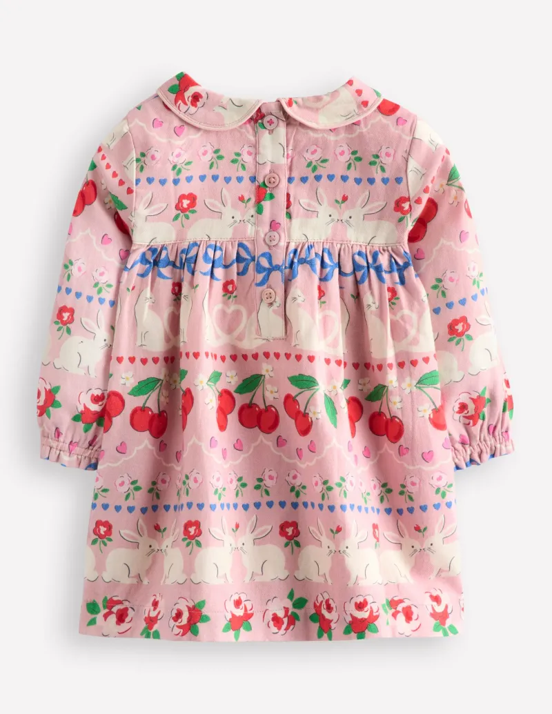 Kleider | Boden Gewebtes Partykleid-Rosa Valentinstag-Hasen RosaValentinstag-Hasen