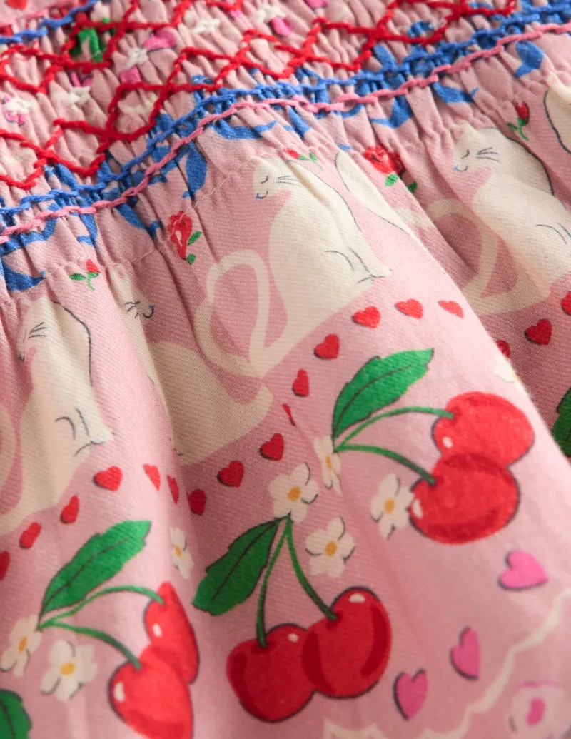 Kleider | Boden Gewebtes Partykleid-Rosa Valentinstag-Hasen RosaValentinstag-Hasen