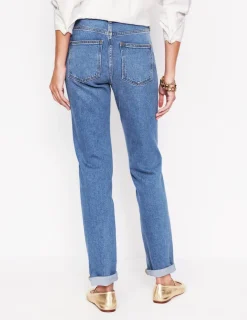 Jeans | Boden Girlfriend-Jeans-Metallic-Gold Seitenstreifen Metallic-GoldSeitenstreifen