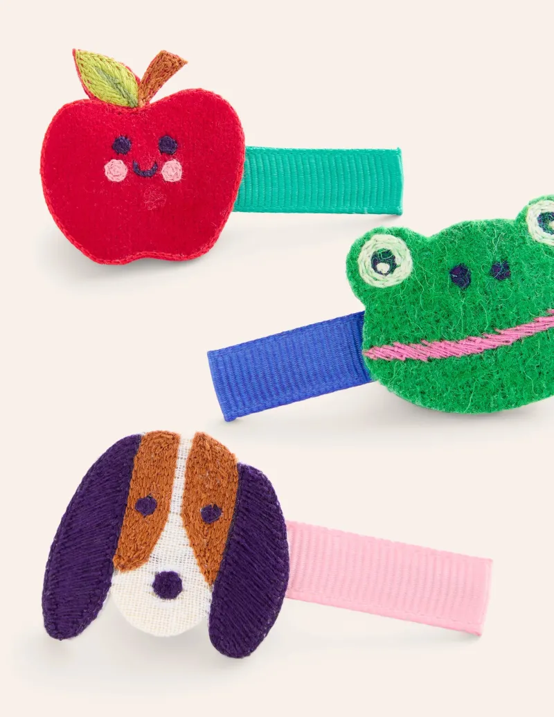 Accessoires | Boden Haarspangen im 3er-Pack-Bunt mit Tieren BuntmitTieren