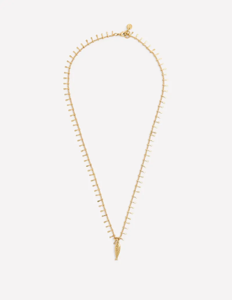 Schmuck | Boden Halskette mit Anhänger zum Schichten-Dunkelblau, Fisch Dunkelblau,Fisch