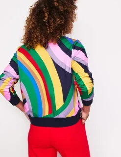 Oberteile | Nachtwäsche & Schlafanzüge | Boden Hannah Sweatshirt mit Print-Bunt, Abstrakter Regenbogen Bunt,AbstrakterRegenbogen