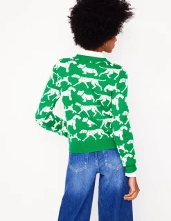 Pullover & Strickjacken | Boden Heather Jacquard-Pullover-Setzlingsgrün, Hunde Setzlingsgrün,Hunde