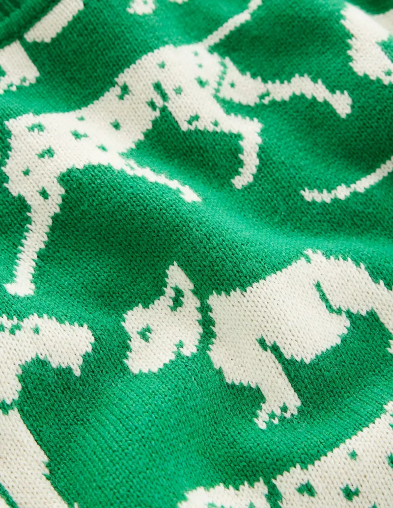 Pullover & Strickjacken | Boden Heather Jacquard-Pullover-Setzlingsgrün, Hunde Setzlingsgrün,Hunde
