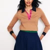 Pullover & Strickjacken | Boden Henley-Pullover aus Baumwollmischgewebe-Camel Meliert CamelMeliert