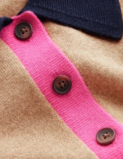 Pullover & Strickjacken | Boden Henley-Pullover aus Baumwollmischgewebe-Camel Meliert CamelMeliert